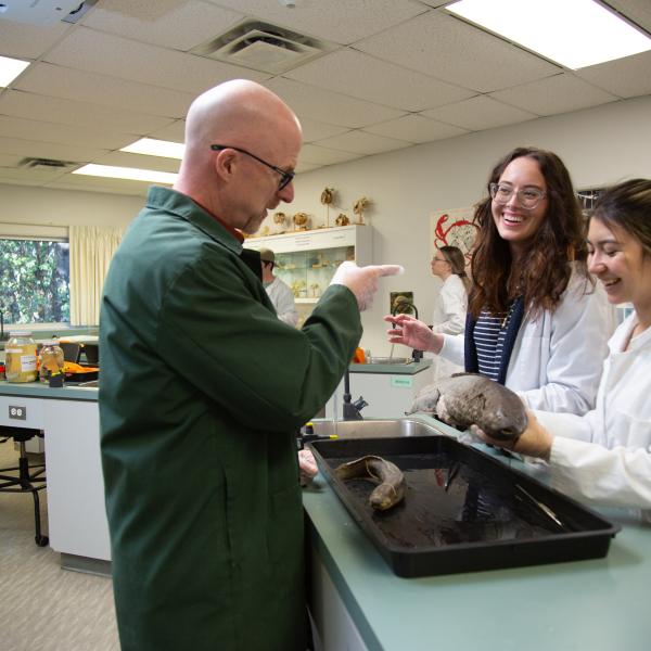 VIU Professor and students