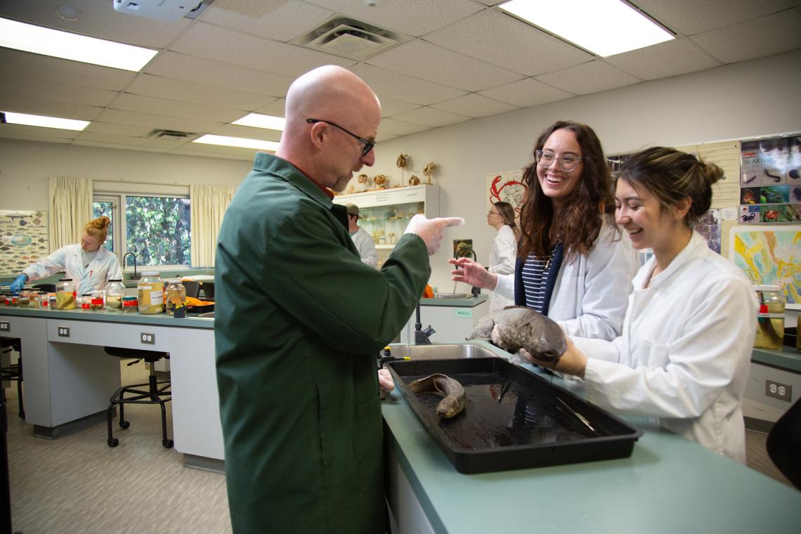 VIU Professor and students