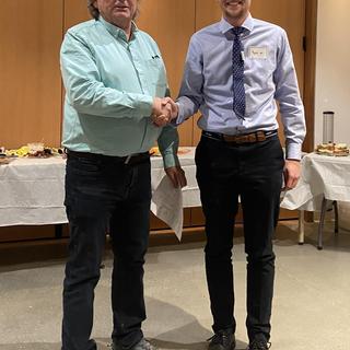 Fish and Aqua student receiving an award in 2024