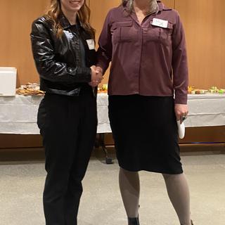 Fish and Aqua student receiving an award in 2024