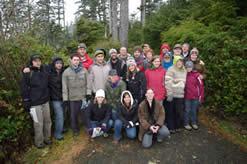 A class of RMOT students in the field